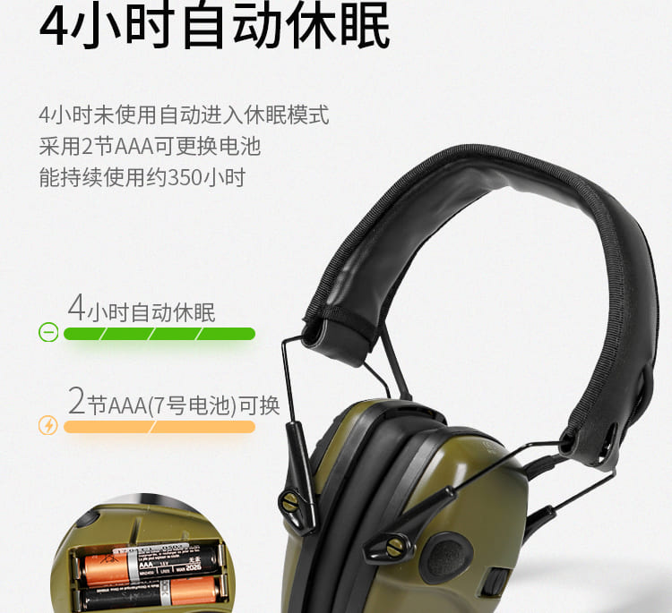 霍尼韦尔（Honeywell） R-01526 Impact 降噪拾音耳罩 (隔音、降噪、电子拾音耳罩、射击耳罩、音乐耳机、手机iPad可用)